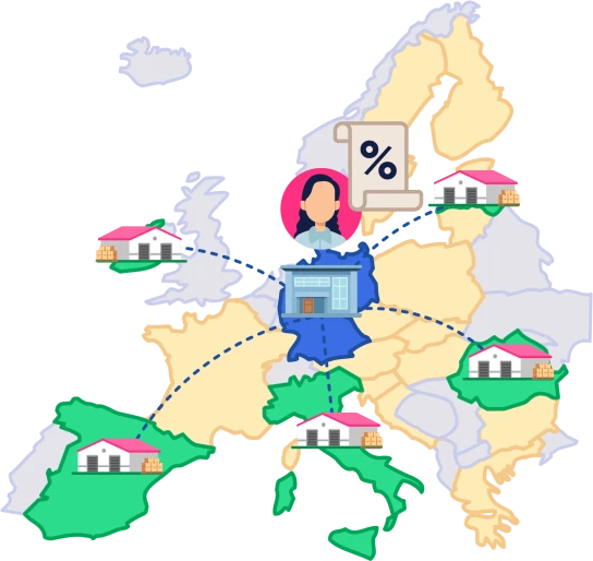 vat digital map of european services