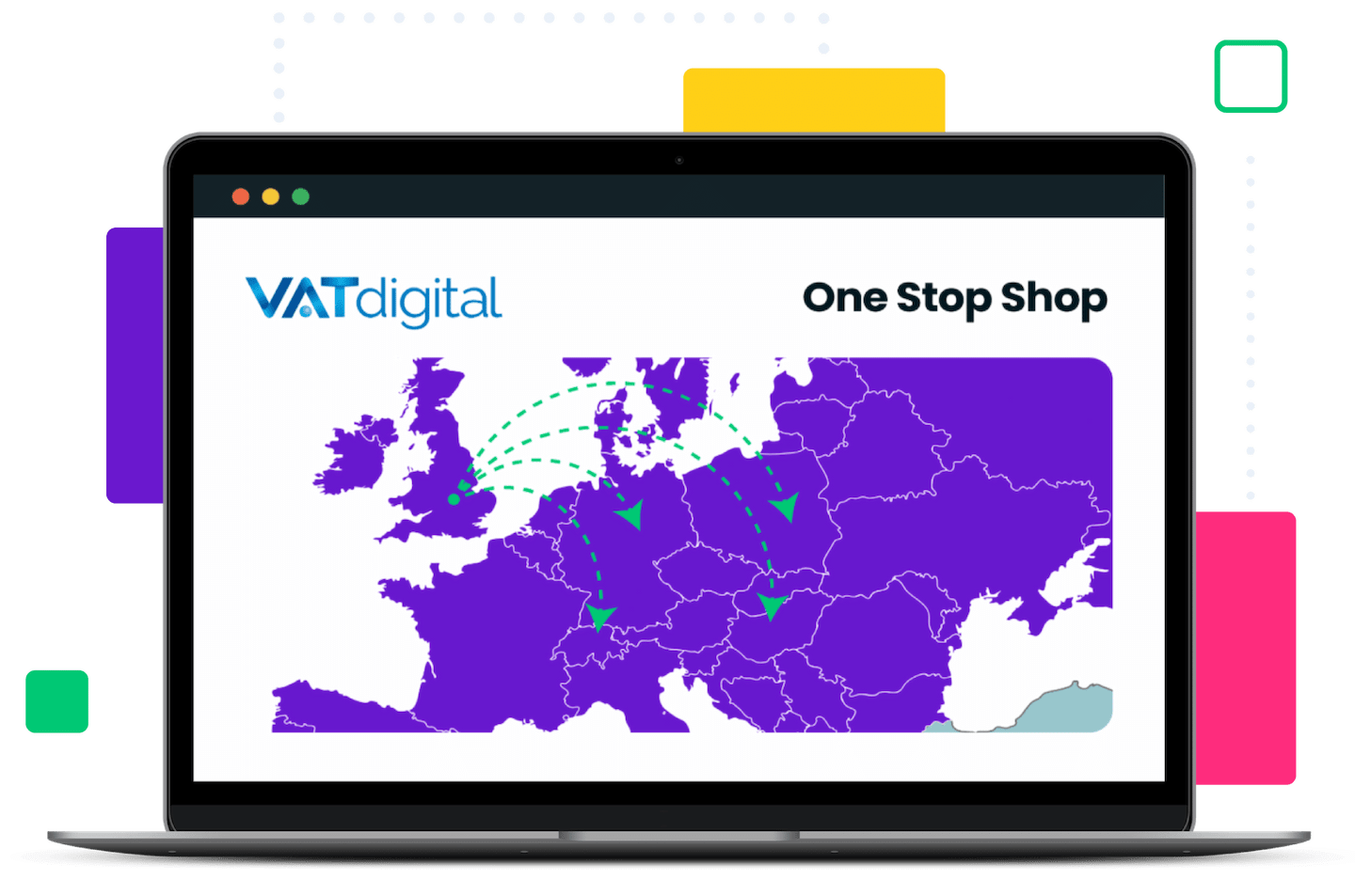 EU One Stop Shop demonstrated on Laptop