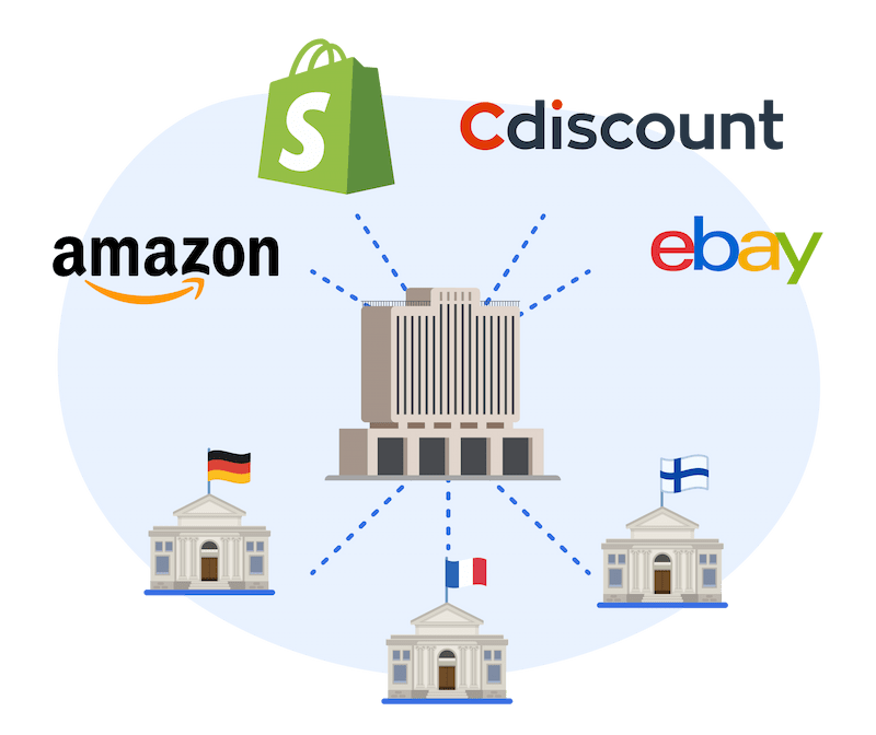 Marketplace buildings and tax offices