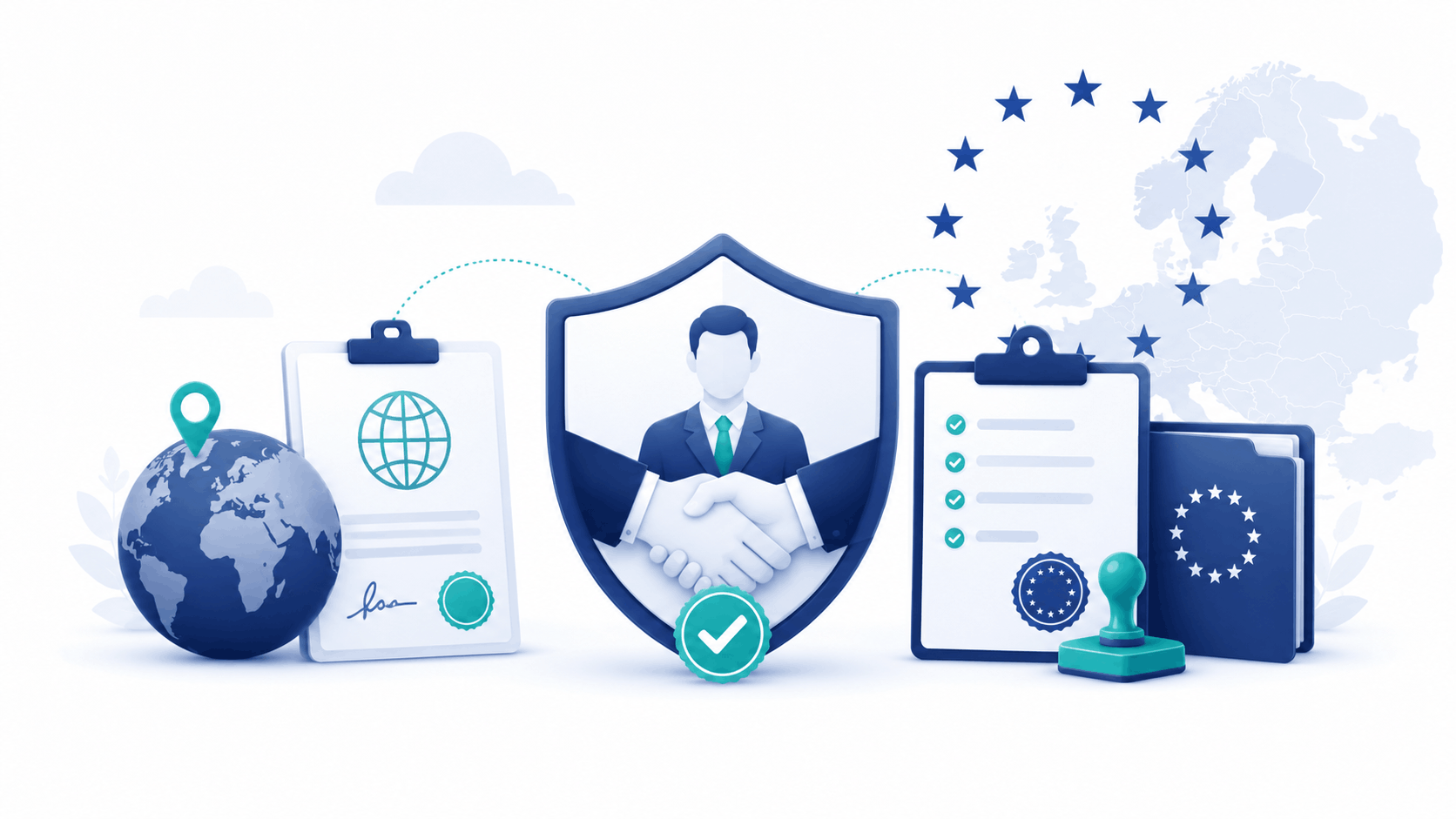 fiscal representation icons and shield
